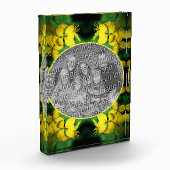 Gele Wildbloemen Lijst Creëer Uw Eigen Fotoblokken (Links)