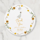 Gele wilde bloem Moeder Goose Nursery Rhyme Bedankjes Labels (Voorkant)