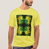 gele wilde bloemen Abstract T-shirt (Voorkant)
