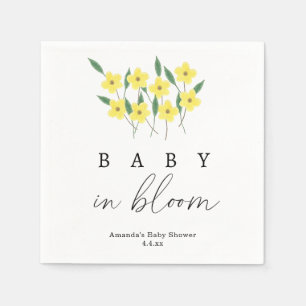 Gele wilde bloemen - Baby in bloei Servet