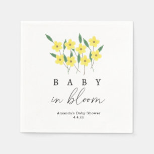 Gele wilde bloemen - Baby in bloei Servet