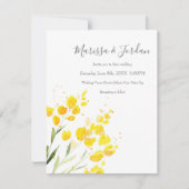 Gele wilde bloemen kaart (Voorkant)