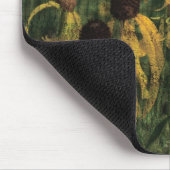 Gele wilde bloemen muismat (Hoek)