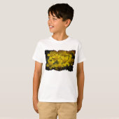 Gele wilde bloemen t-shirt (Voorkant volledig)
