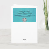 Gele wilde narcissen Waterverf stijl Kaart (Achterkant)