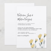 Gele Wilde Vloer Grieks huwelijk Kaart (Voorkant / Achterkant)