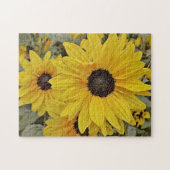 Gele Wilde Zonnebloemen Puzzel Legpuzzel (Horizontaal)