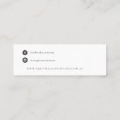 Gele Wilde Zwervel Wreated Stud Earring Display Mini Visitekaartje (Achterkant)