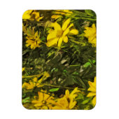 Gele Wildflower Daisies Abstract Magneet (Verticaal)