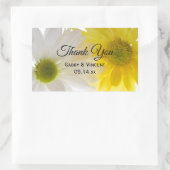 Gele Witte Dagen Weddenschap Hartelijk dank Rechthoekige Sticker (Tas)