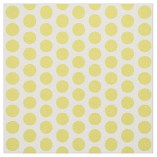 Gele witte mini-polaire dots stof