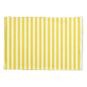 Gele witte strepe legante decoratieve Sjabloon Kussensloop (Achterkant)