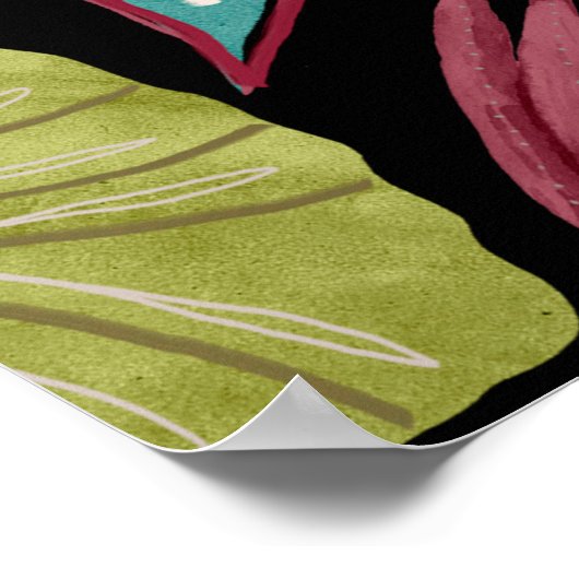 Gele witte tartan textuurachtergrond, shirt poster (Hoek)