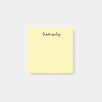 Gele woensdag post-it® notes