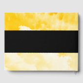 Gele wolken textuur bruiloft gastenboek (Achterkant)