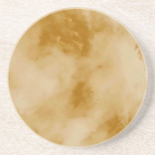 Gele wolken zandsteen onderzetter (Voorkant)