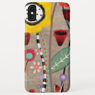 Gele wonderland weide klaprozen iPhone XS max hoesje