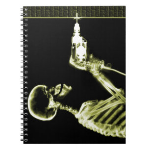 Gele X-Ray Skeletbouwer Notitieboek