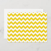 Gele zigzag, gele Chevron, geometrisch patroon Briefkaart (Voorkant / Achterkant)
