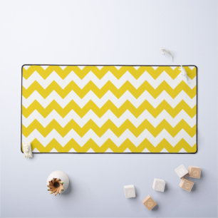 Gele zigzag, gele Chevron, geometrisch patroon Bureaumat