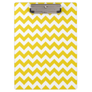 Gele zigzag, gele Chevron, geometrisch patroon Klembord