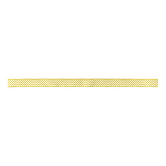 Gele zigzag, gele Chevron, geometrisch patroon Lint (Voorkant)