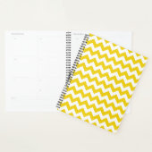 Gele zigzag, gele Chevron, geometrisch patroon Planner (Display)