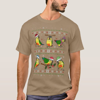 Gele zijkant, lelijke kerst t-shirt