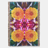 Gele Zinnia Deken (Voorkant Verticaal)