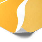 Gele zon poster (Hoek)