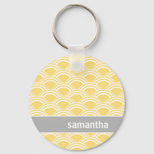 Gele zon sleutelhanger