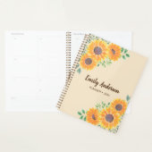Gele zonnebloem Aangepast 2023 Planner (Display)