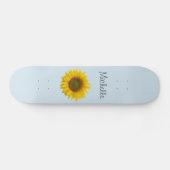 Gele zonnebloem Aangepaste landbloem Skateboard (Horizontaal)