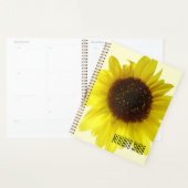 Gele Zonnebloem Aangepaste Naam Planner (Display)