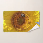 Gele zonnebloem bad handdoek (Handdoek)