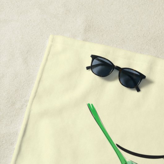 Gele zonnebloem badhanddoek - Kies kleur (In situ)