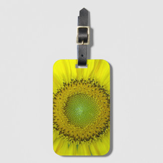Gele Zonnebloem Bagagelabel