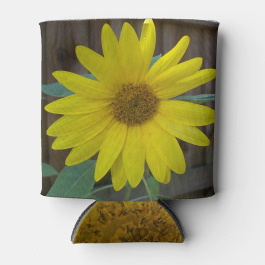 Gele zonnebloem blikjeskoeler (Voorkant)