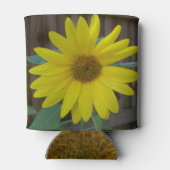 Gele zonnebloem blikjeskoeler (Achterkant)