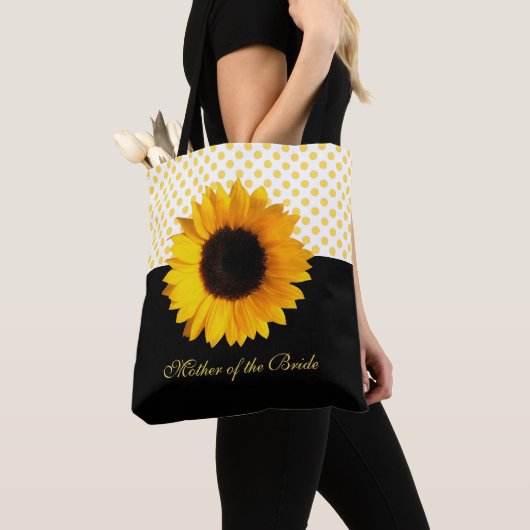 Gele zonnebloem en Canvas tas van Stippen (Dichtbij)