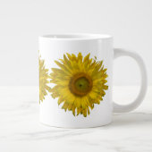 Gele zonnebloem extra grote mok (Rechts)