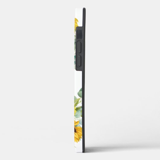 Gele zonnebloem Floral OtterBox iPhone Case (Achterkant / Links)