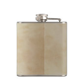 Gele zonnebloem - Gepersonaliseerd Monogram Heupfles (Achterkant)