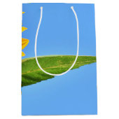 Gele Zonnebloem Gift Bag Medium Cadeauzakje (Voorkant)