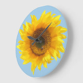 gele zonnebloem grote klok (Hoek)