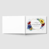 Gele Zonnebloem Herfst Bruiloft Gastenboek (Volledig)