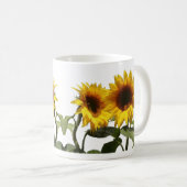 Gele zonnebloem koffiemok (Voorkant rechts)