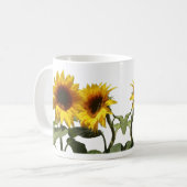 Gele zonnebloem koffiemok (Voorkant links)