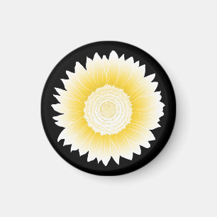gele zonnebloem magneet