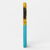 gele zonnebloem op hout Case-Mate iPhone case (Achterkant/links)